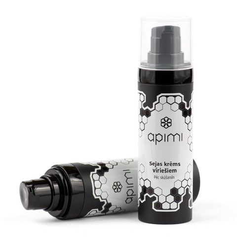 apimi, face cream, for man after shave, gray and black package, 30 ml
